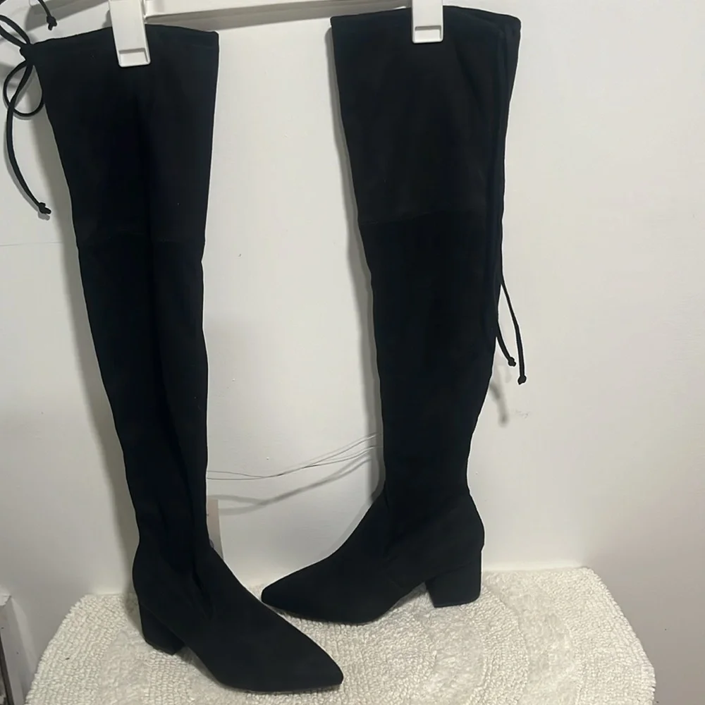 A New Day Women's Boots Greta Tall Dress Boots-Black/Greta Size 6  NWT